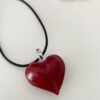 Колие със стъклено сърце от остров Мурано