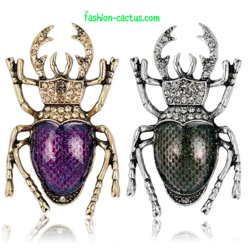 Брошка Бръмбар Скарабей