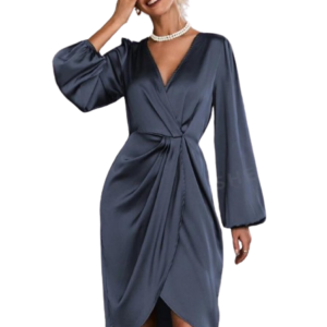 Сатенена рокля